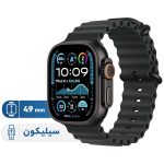 ساعت هوشمند اپل مدل Ultra 2 Black Titanium Case Ocean Band 49mm