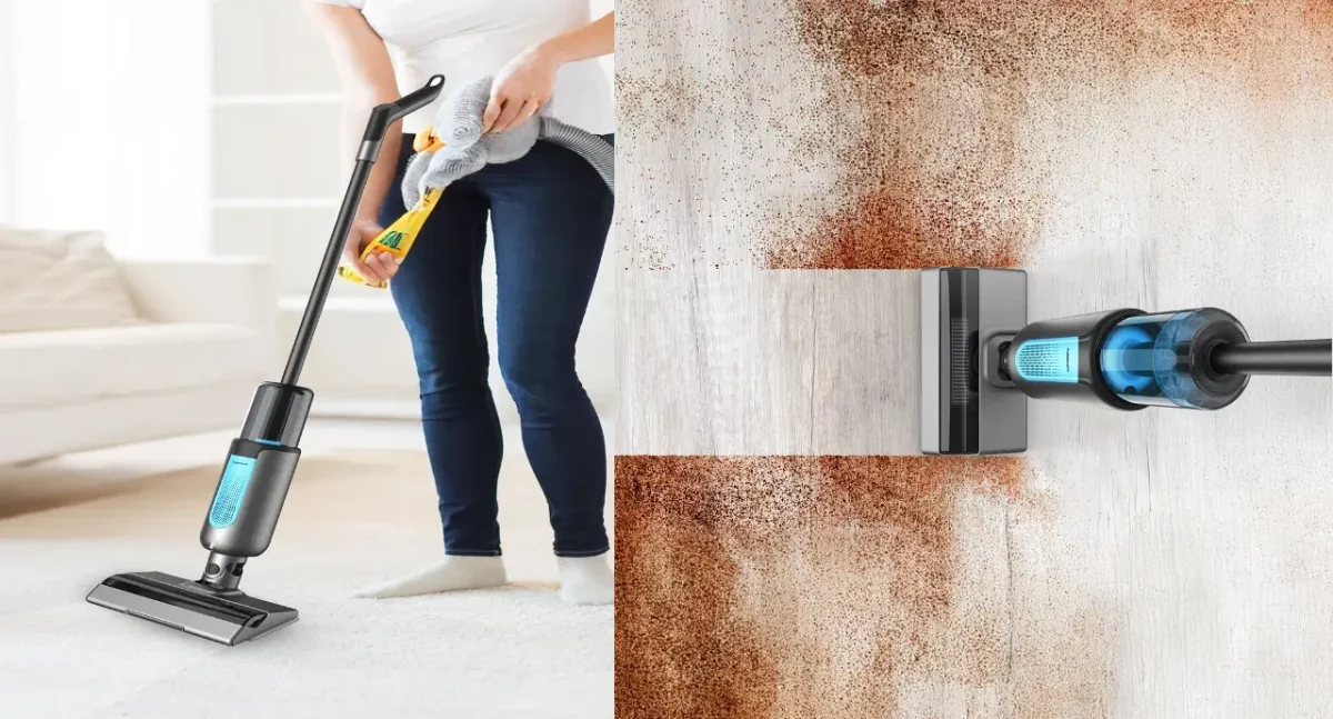 جاروشارژی و تی دوکاره پاورولوژی Powerology Dual Design – Cordless Vacuum & Mop PPBCHA51 - Image 3