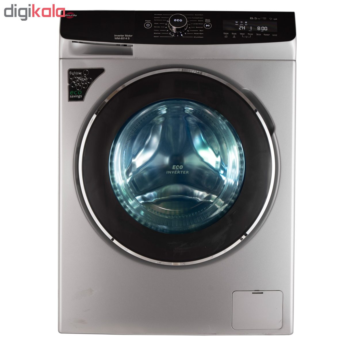 ماشین لباسشویی پارس خزر مدل WM-8514 ظرفیت 8.5 کیلوگرم