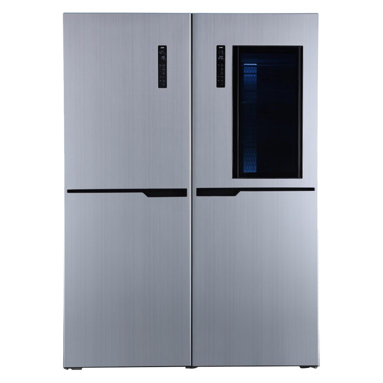 یخچال فریزر دوقلو 40 فوت استیلون مدل STORM PLUS، دارای اخطار باز ماندن درب و یخساز دستی، ارتفاع 200، پهنای 65 و عمق 65 سانتی‌ متر، میزان مصرف انرژی C، دارای 8 طبقه در یخچال و 8 طبقه در فریزر